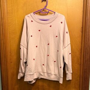 Maurices Blush Pink Crewneck Sweatshirt